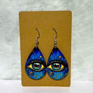 Seeing eyes Hand Crafted Earrings